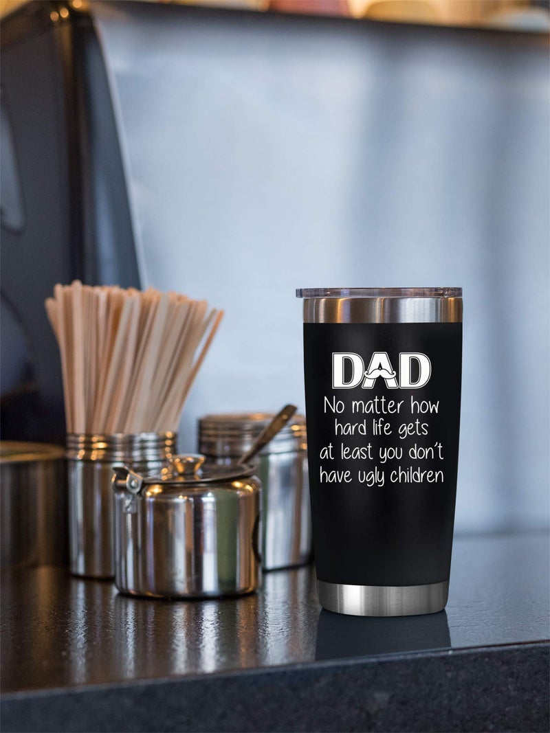 NewEleven 20 Oz Tumbler - Gifts for Dad from Kids - Dad Birthday Gift - Gifts for Father from Daughter/Son - Father Mug - Christmas/Birthday/Anniversary/Fathers Day - Image 4